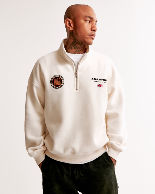 McLaren Graphic Half-Zip, Cream