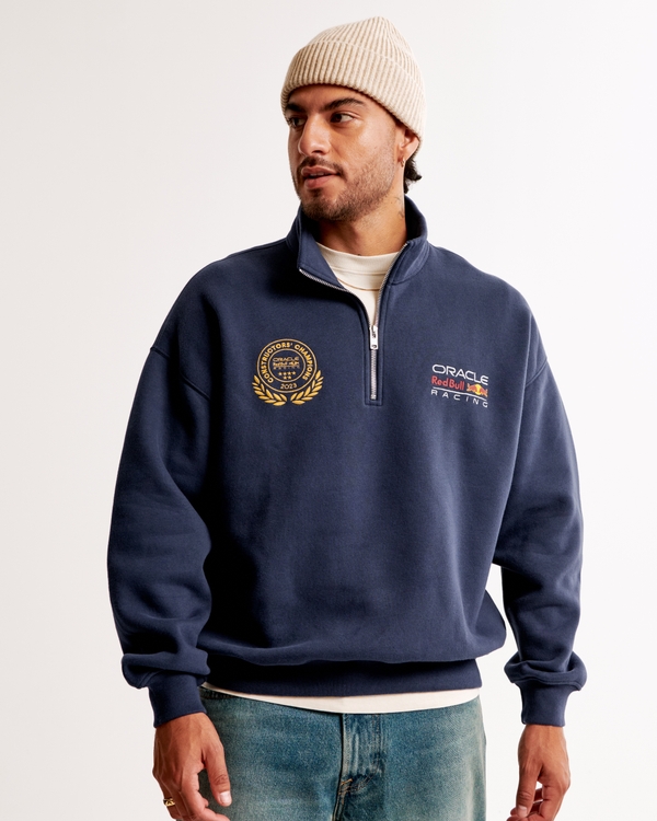 Oracle Red Bull Racing Graphic Half-Zip, Sapphire