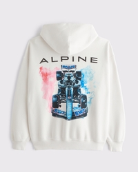Alpine Racing Graphic Popover Hoodie