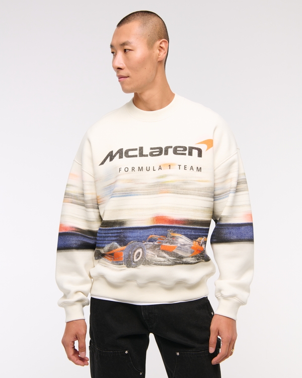 McLaren Graphic Crew Sweatshirt, Cream