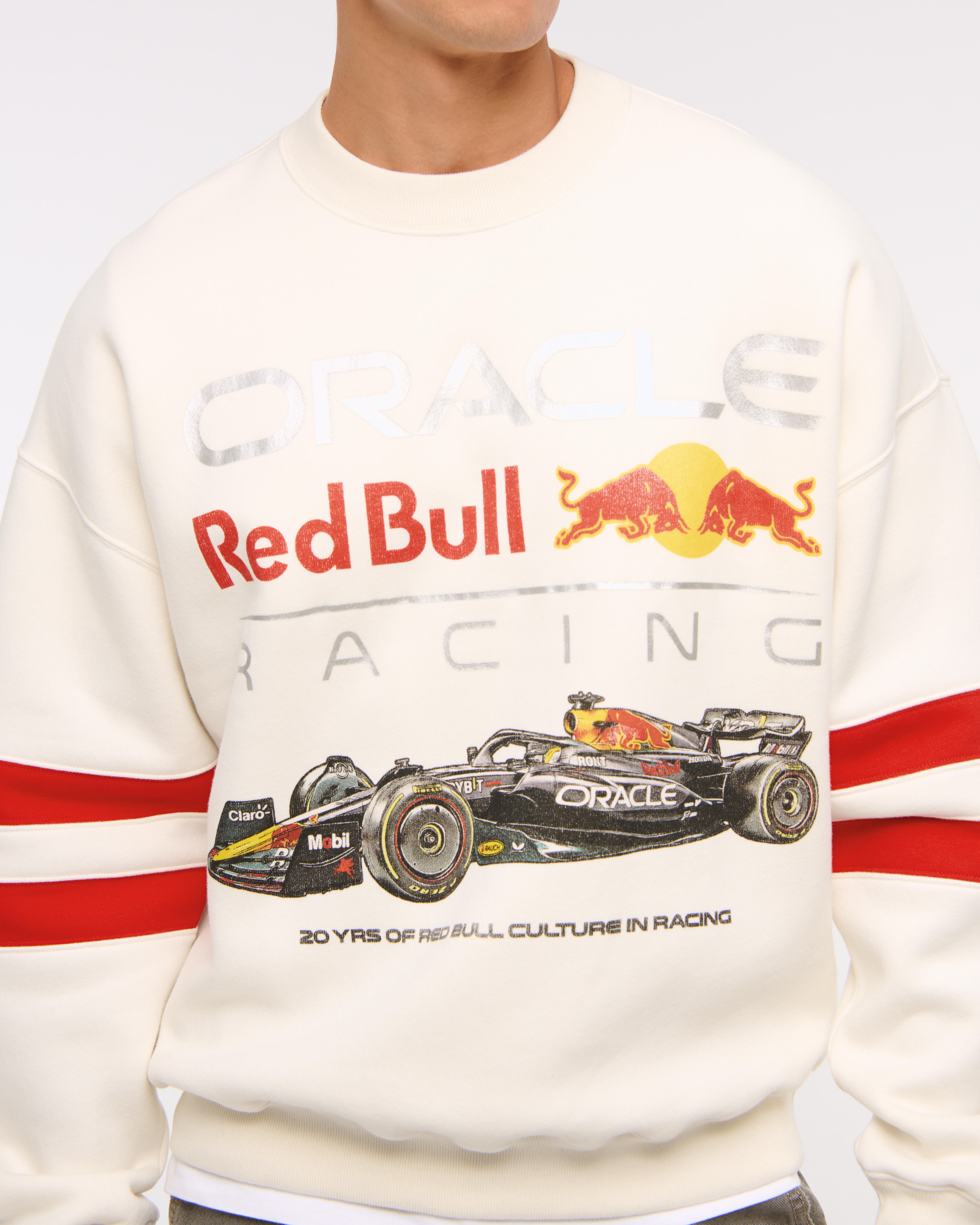 ★Abercrombie & Fitch★Oracle Red Bull Racingハーフジップ Men's Oracle Red Bull Racing Graphic Half-Zip Sweatshirt