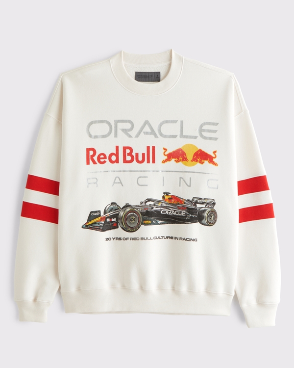 Oracle Red Bull Racing Graphic Crew Sweatshirt, Feather Gray view 1