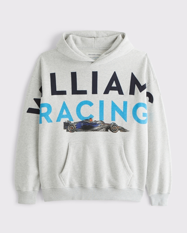 Williams Racing Graphic Popover Hoodie, Light Heather Gray