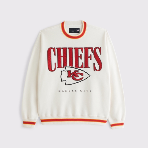 Мужские худи Abercrombie & Fitch Kansas City Chiefs Graphic Crew Sweatshirt