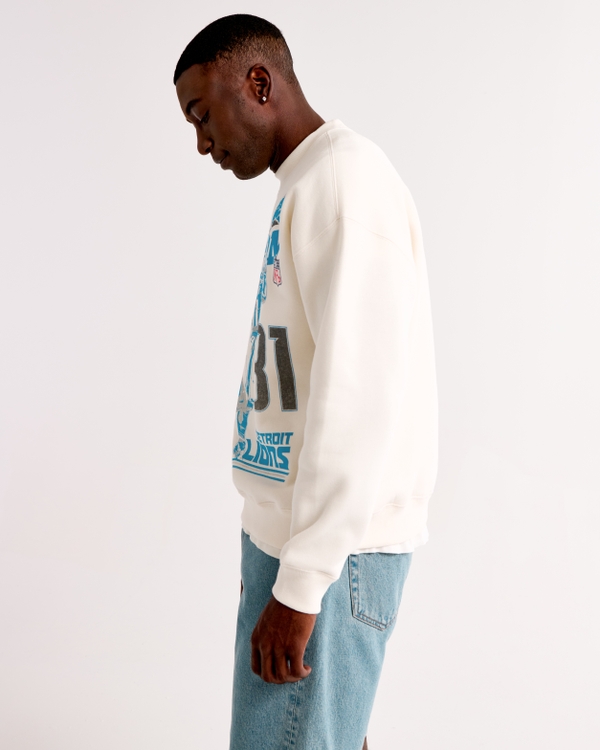 Calvin Johnson Graphic Crew Sweatshirt