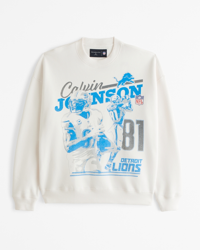 Men's Calvin Johnson Graphic Crew Sweatshirt Men's Tops
