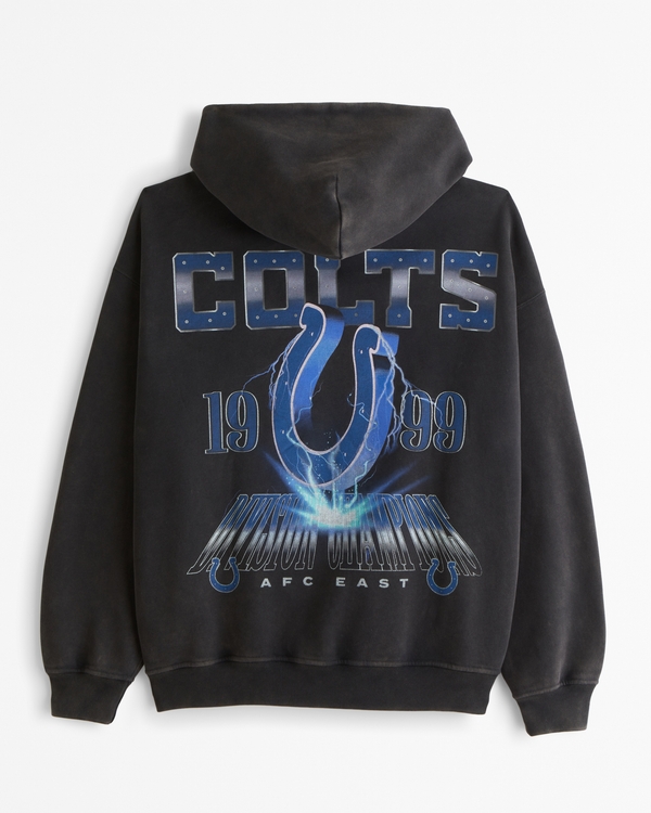 Indianapolis Colts Graphic Popover Hoodie, Black - Colts view 1