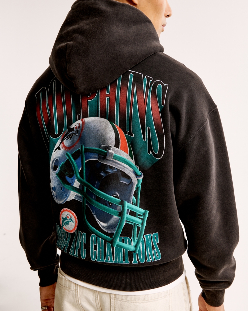 Miami Dolphins Graphic Popover Hoodie