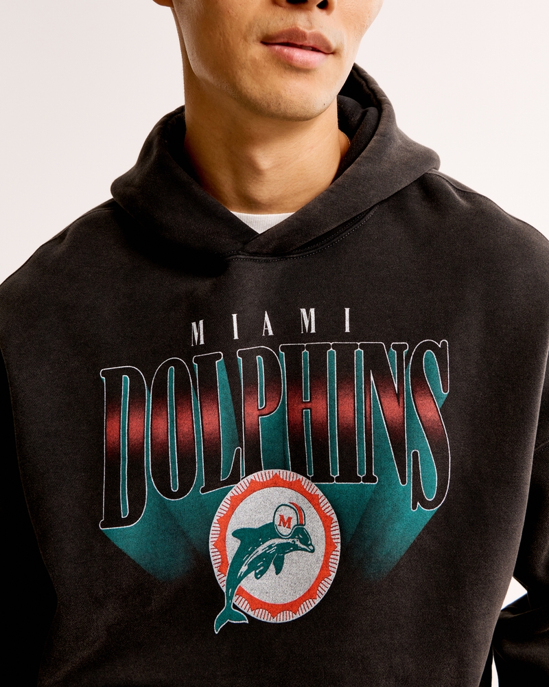 Miami Dolphins Graphic Popover Hoodie