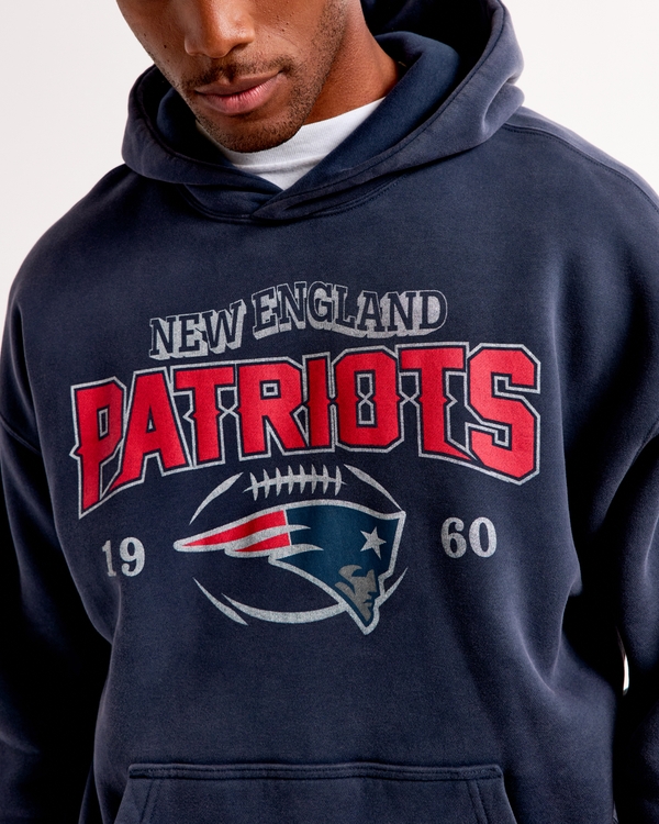New England Patriots Graphic Popover Hoodie