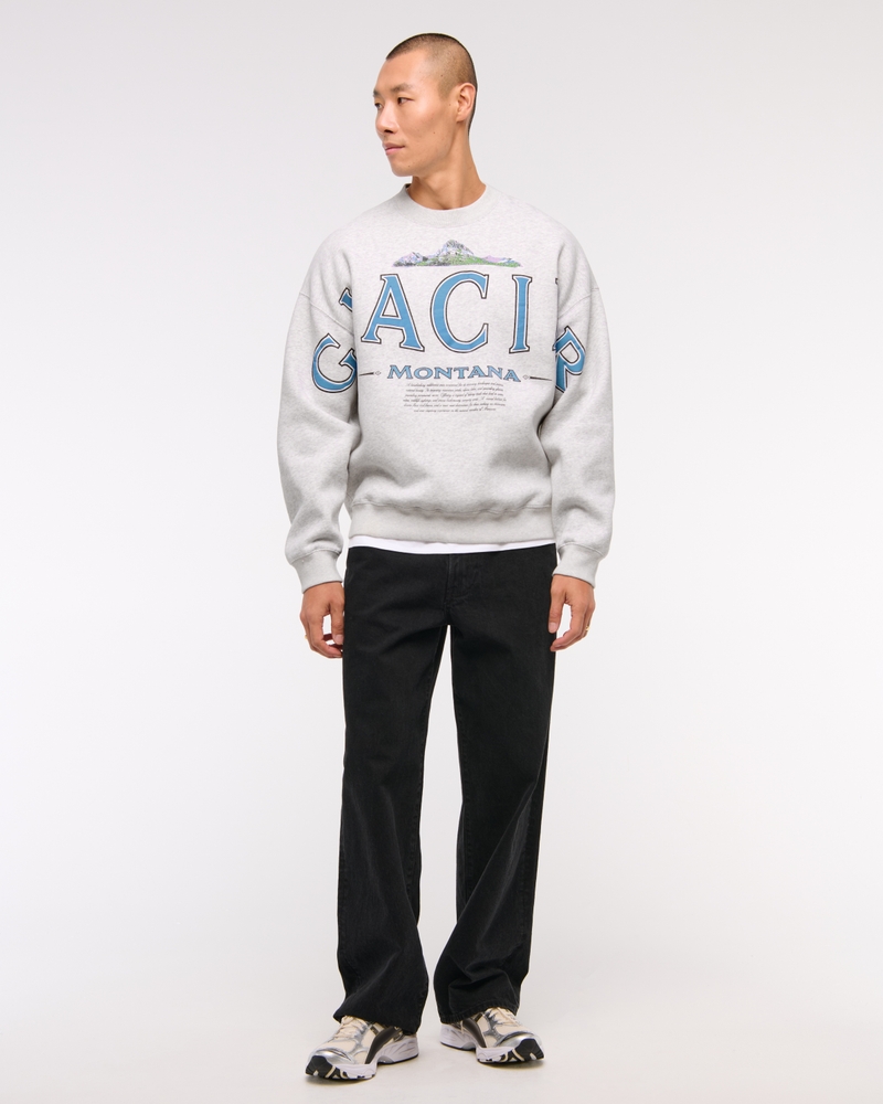Glacier Graphic Crew Sweatshirt
