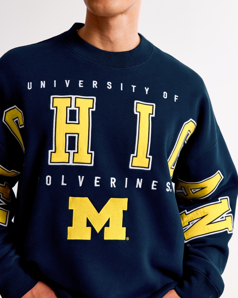 University of Michigan Graphic Crew Sweatshirt