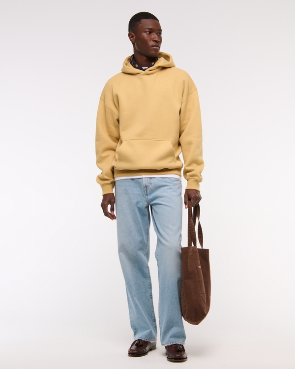 Essential Popover Hoodie, Gold view 2