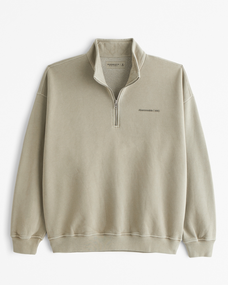 Abercrombie half zip sweater best sale