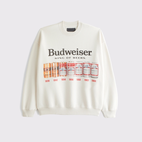 Мужские худи Abercrombie & Fitch Budweiser Graphic Crew Sweatshirt