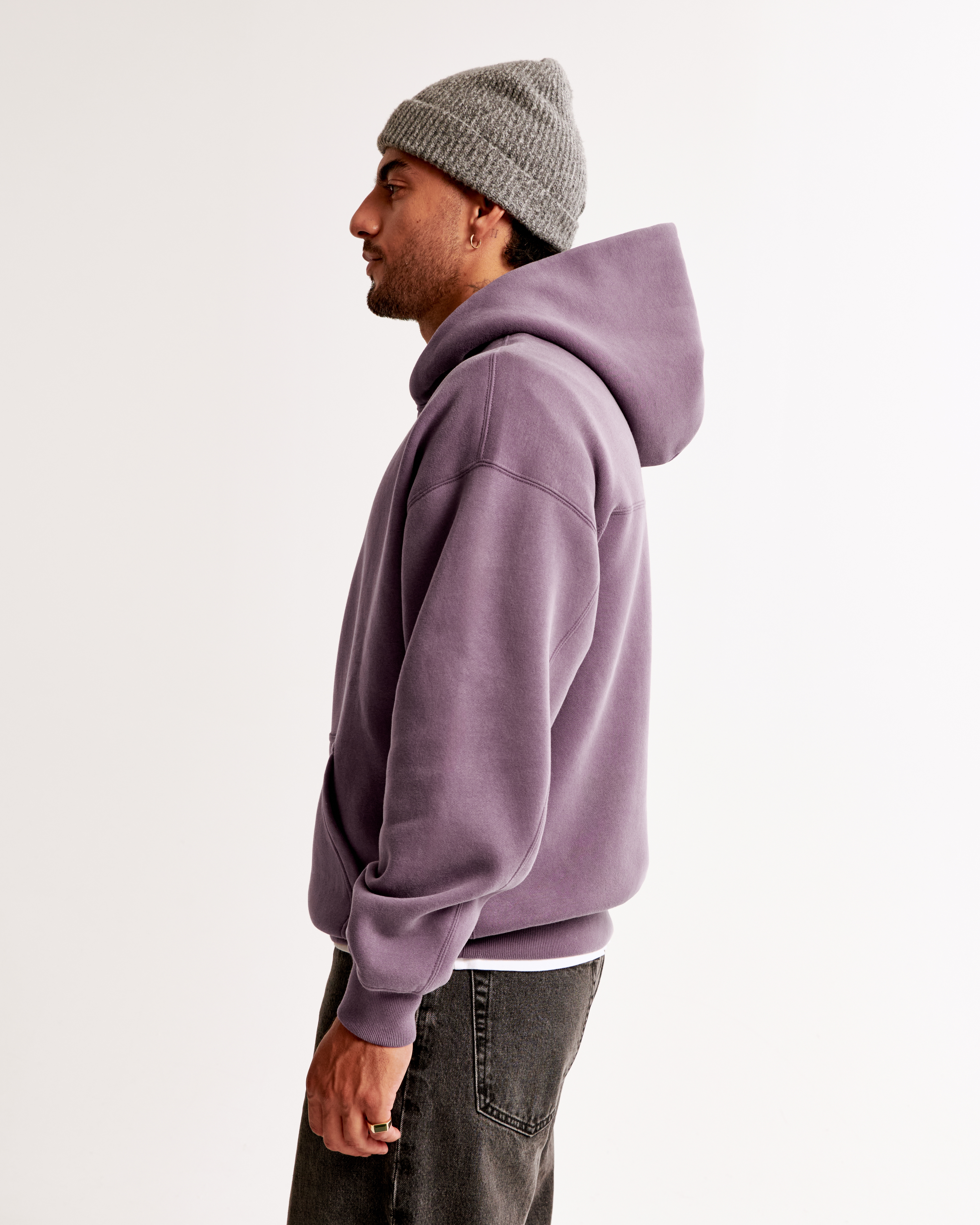 Purple abercrombie hoodie sale