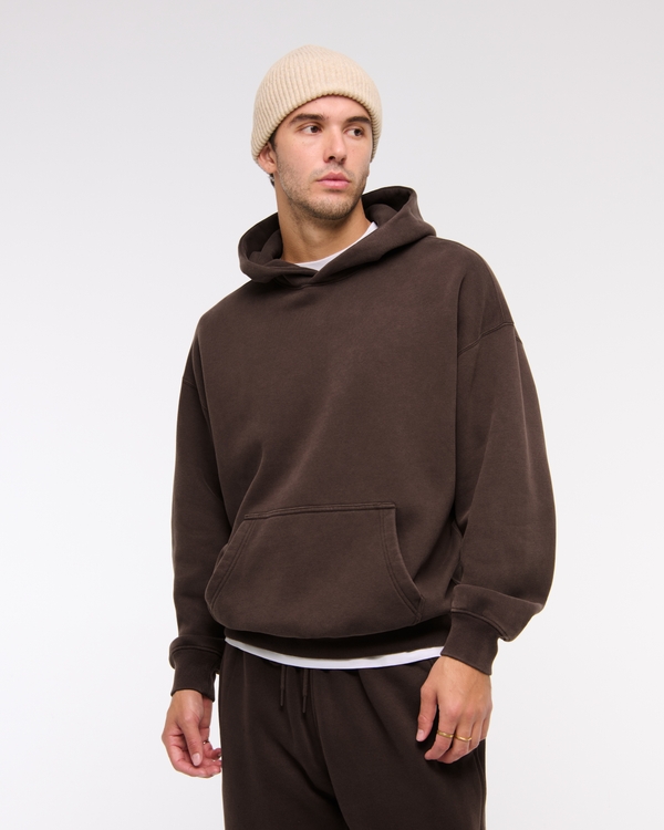 Essential Popover Hoodie, Dark Brown