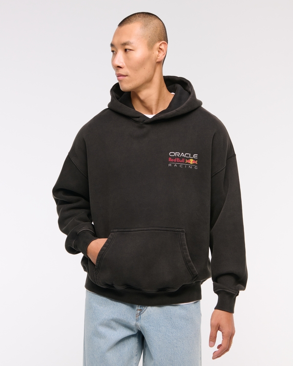 Oracle Red Bull Racing Graphic Popover Hoodie, Black