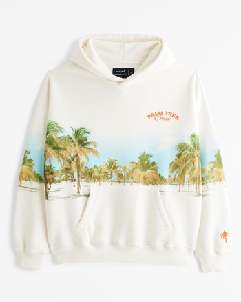 Saint laurent palm tree hoodie 2025
