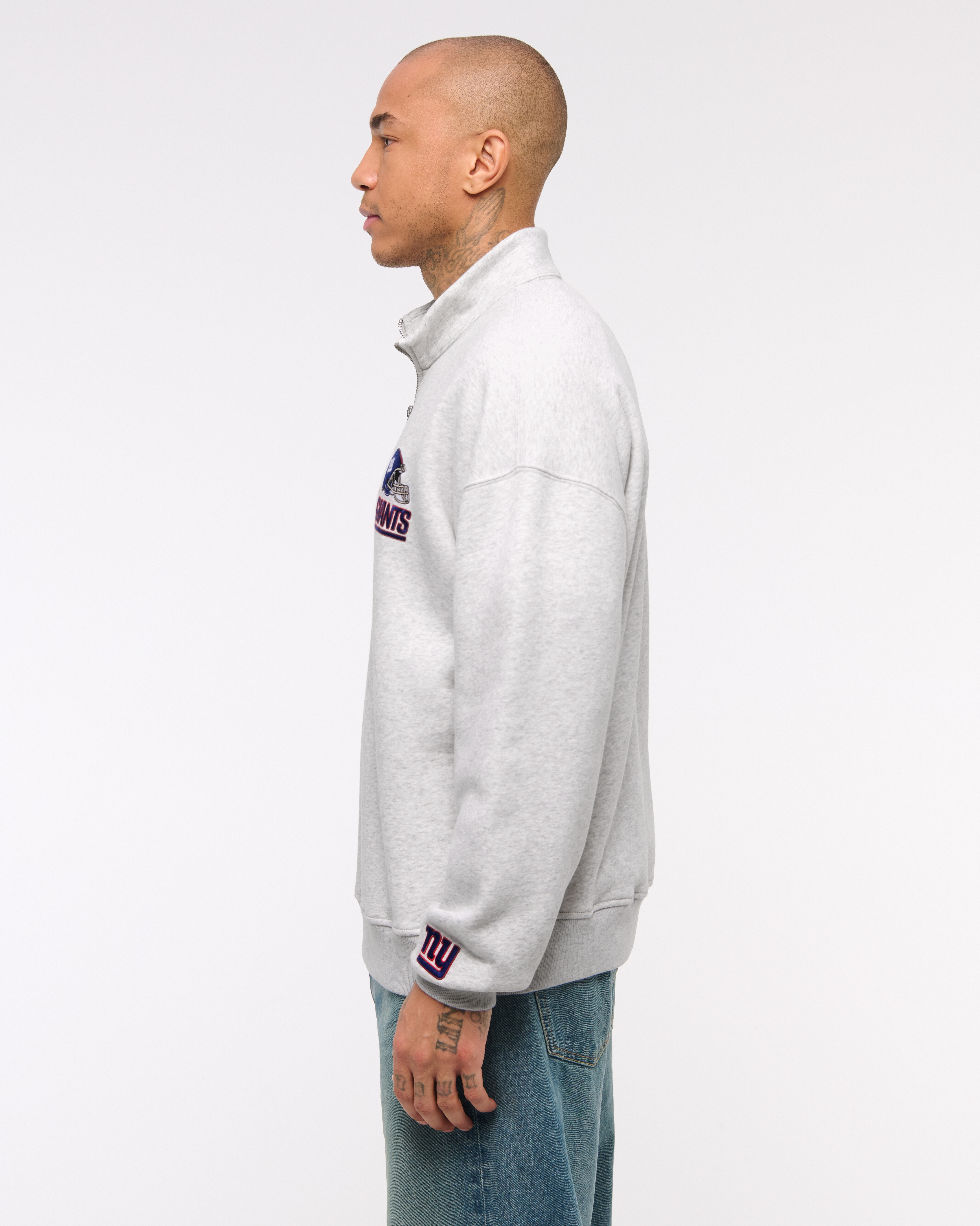 bigskygo76　0112 Men's New York Giants Half-Zip Sweatshirt | Men's Tops