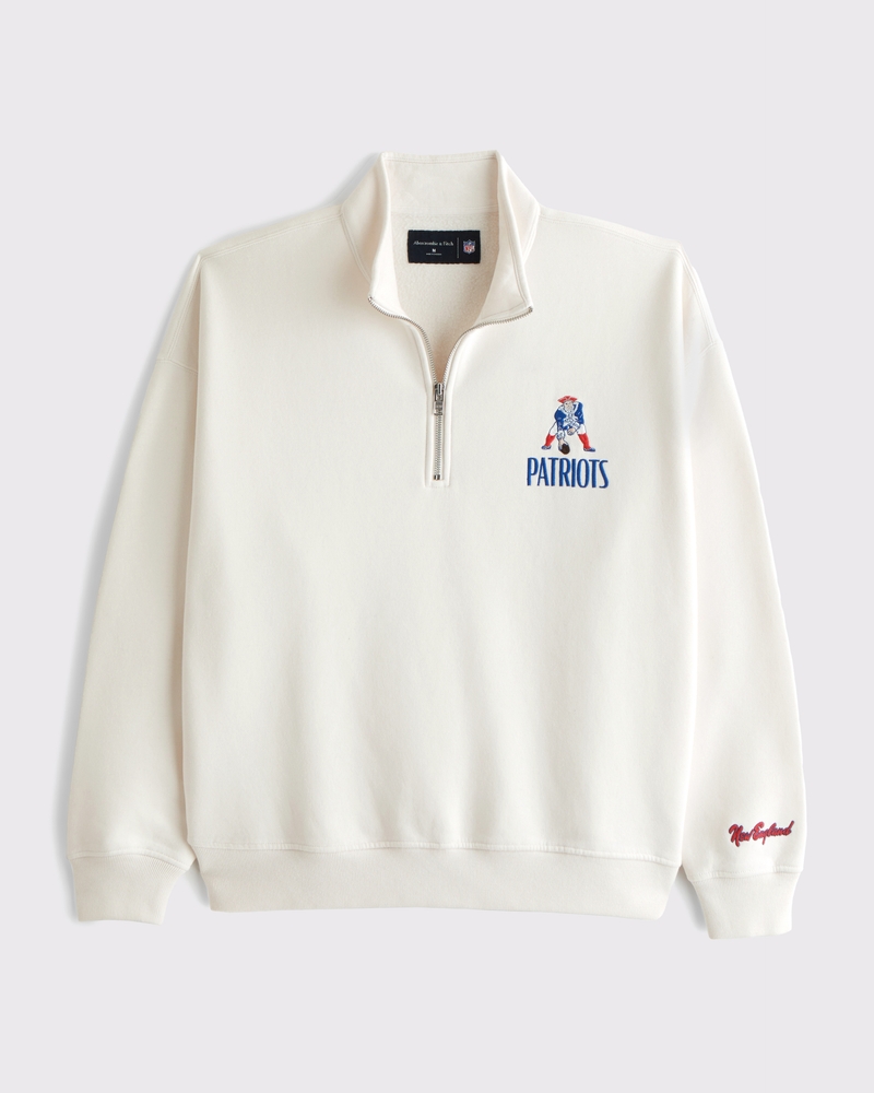 Patriots quarter zip shops pullover