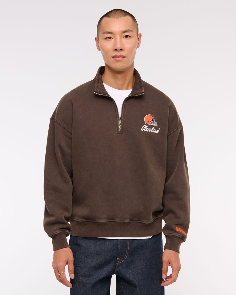 New England Patriots Half-Zip Sweatshirt