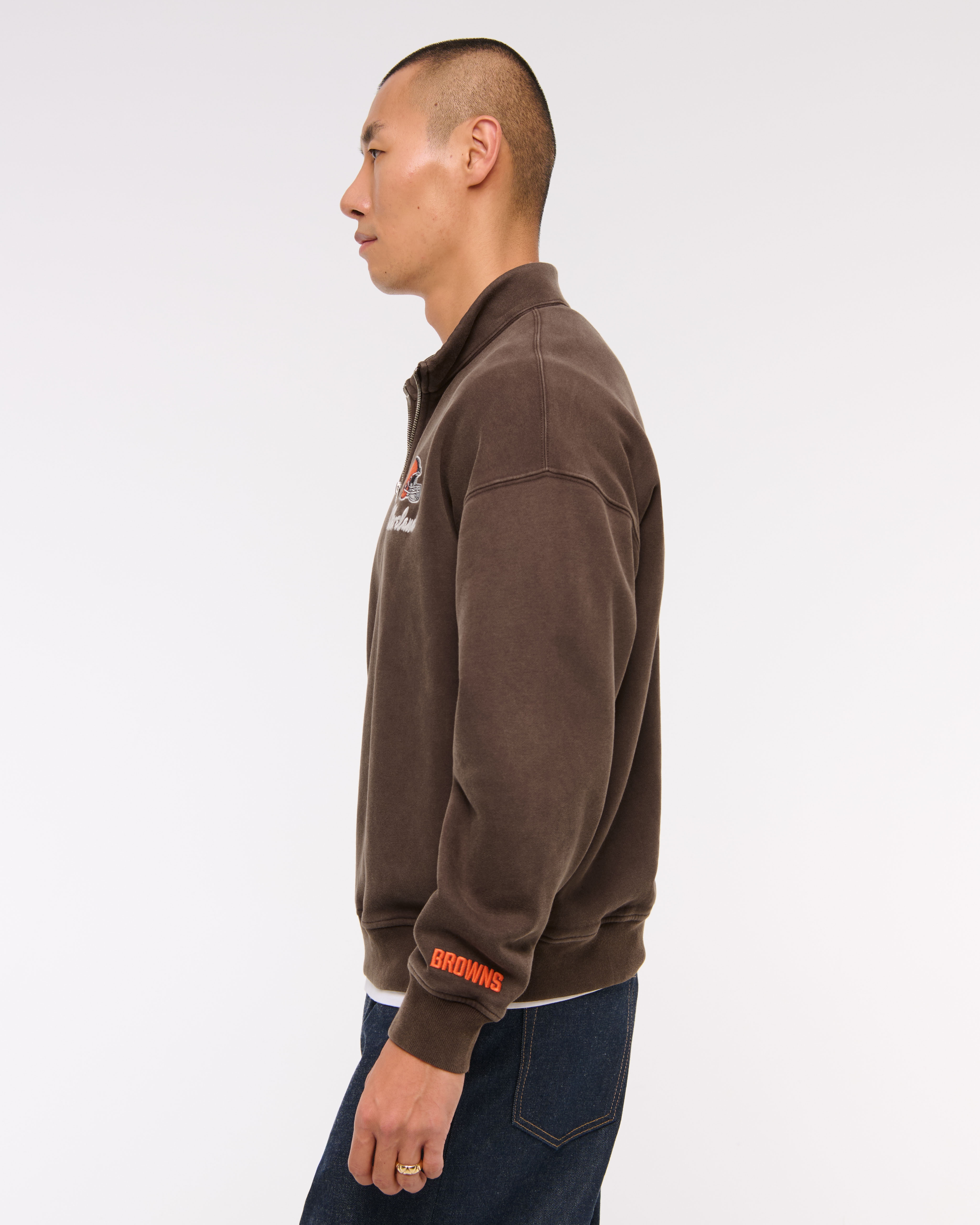 Men's Cleveland Browns Half-Zip Sweatshirt | Men's Tops