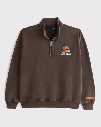 Cleveland Browns Half-Zip Sweatshirt from Abercrombie & Fitch - $32.99