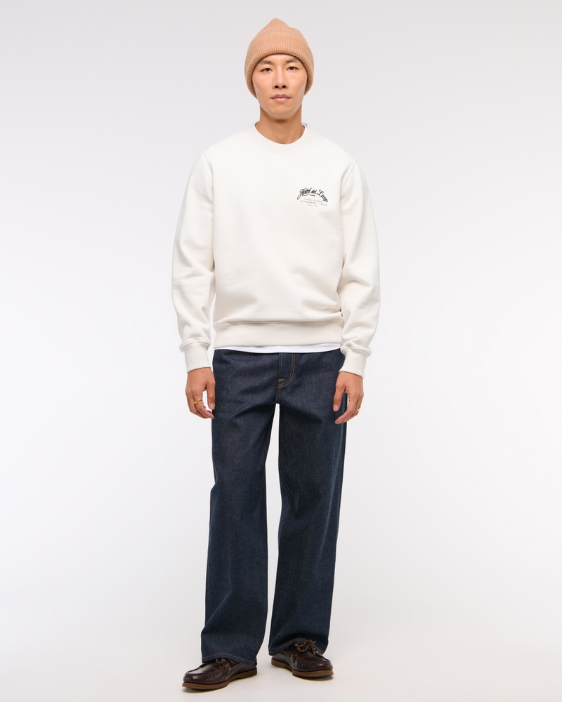 Premium Heavyweight Graphic Crew Sweatshirt