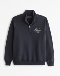 Graphic Half-Zip Sweatshirt
