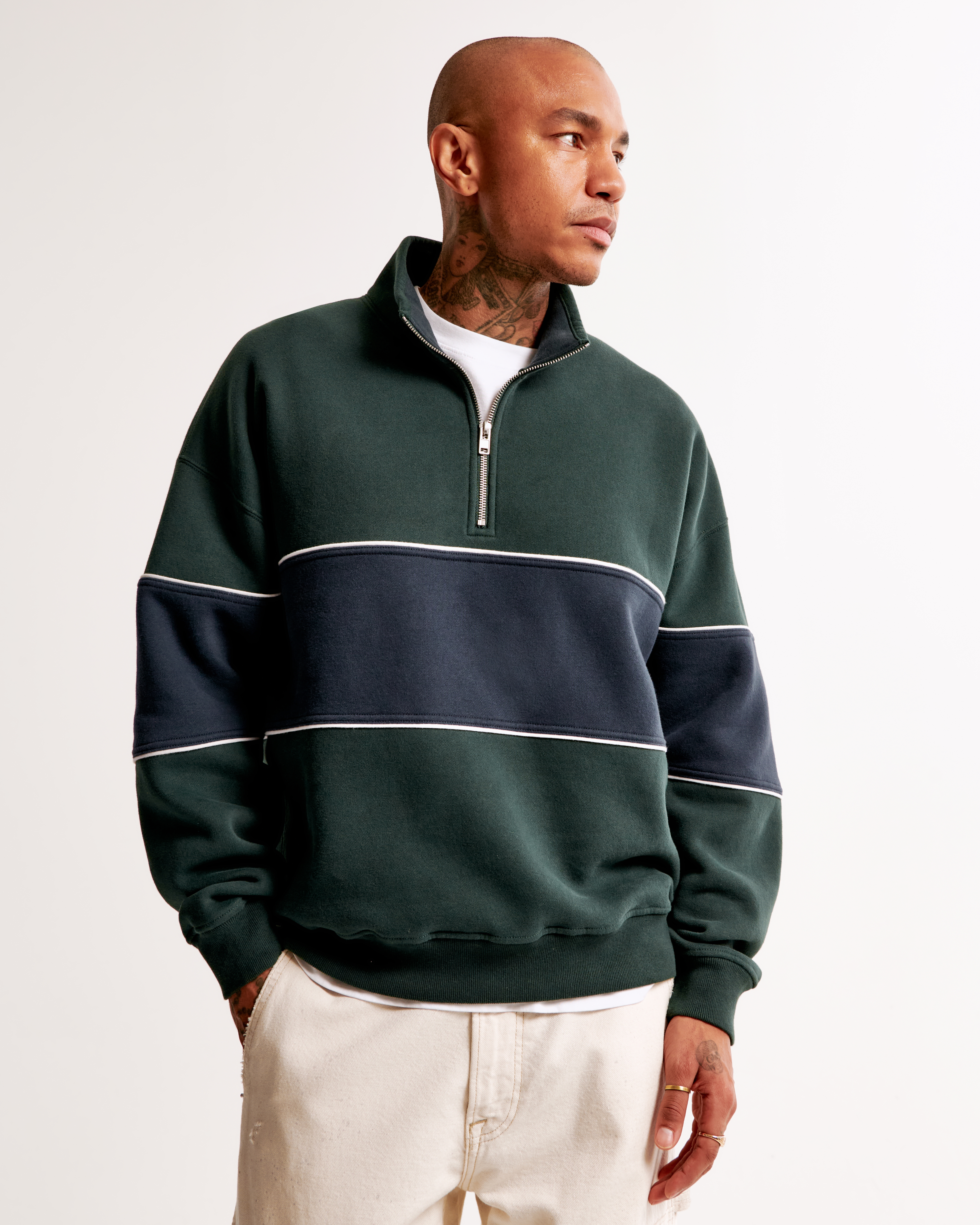 Essentials zip sweatshirt sale