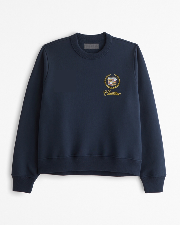 Cadillac Graphic Crew Sweatshirt, Dark Indigo