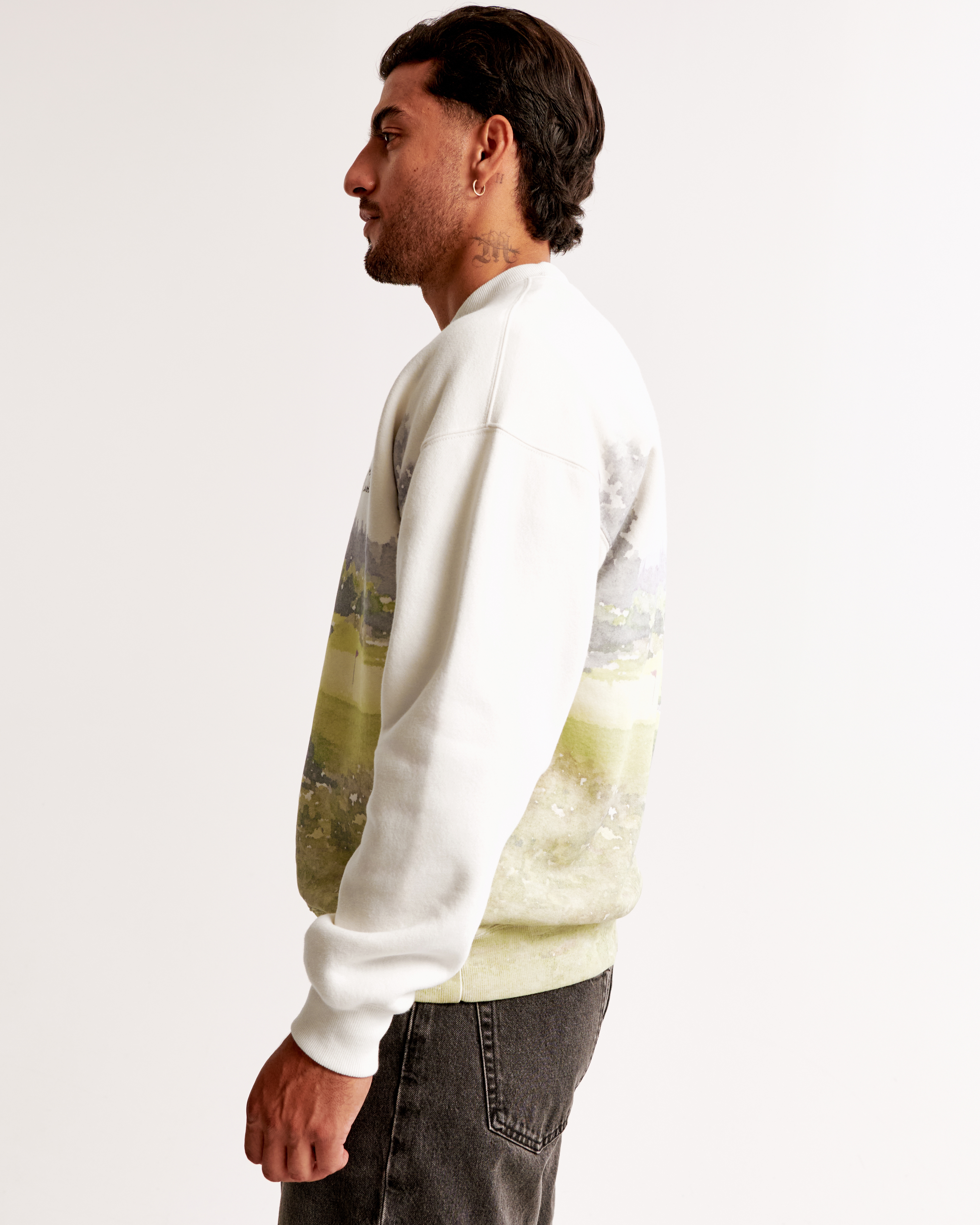 Men's Golf Graphic Crew Sweatshirt | Men's Clearance