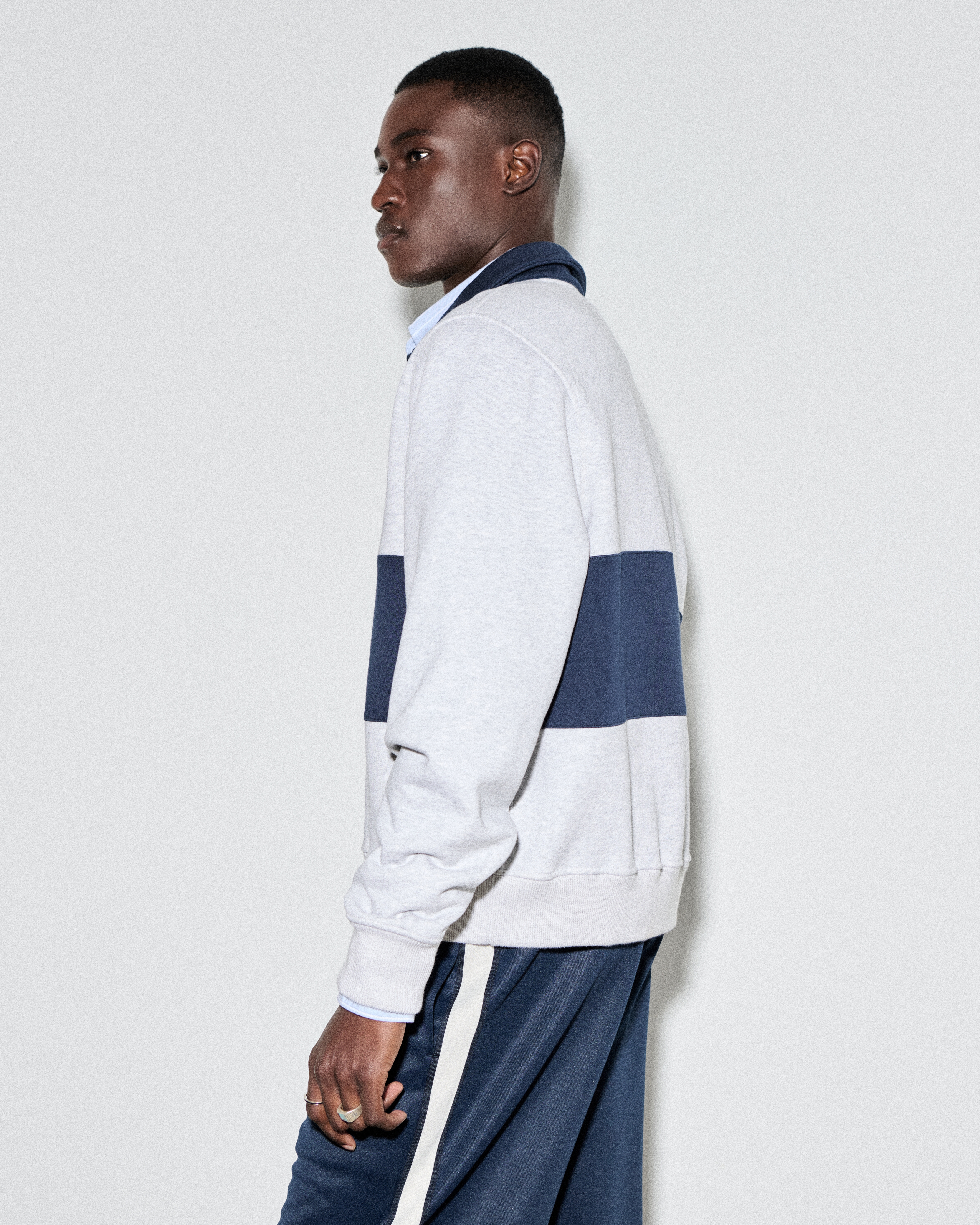 Men's Essential Cropped Half-Zip Sweatshirt | Men's A&F Men's Essential Cropped Half-Zip Sweatshirt | Men's A&F