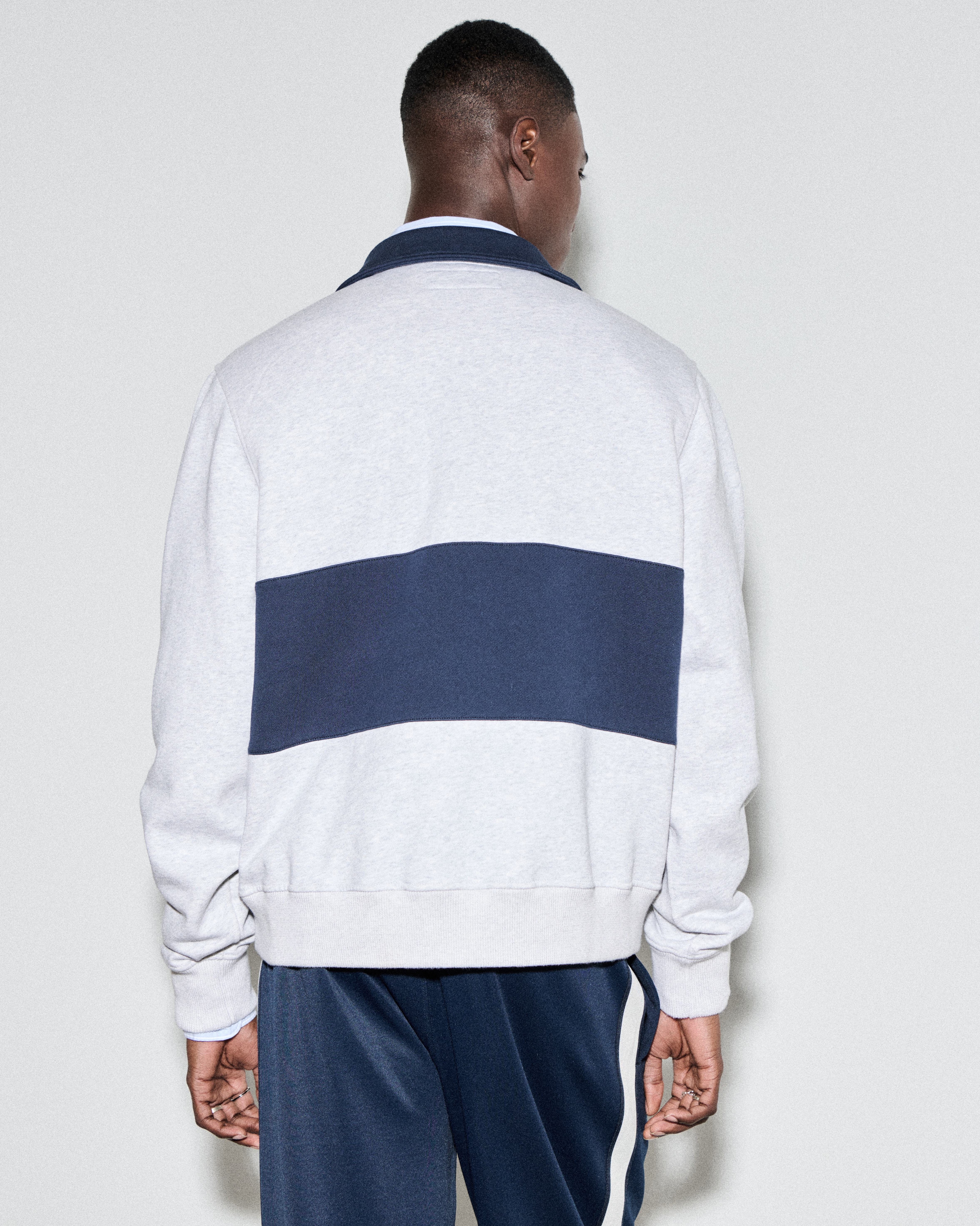 Men's Essential Cropped Half-Zip Sweatshirt | Men's