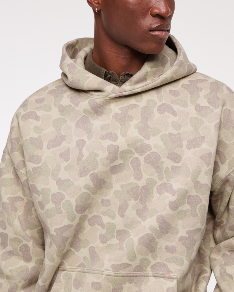 British Trend Camouflage Men's Hooded Large Size Jacket