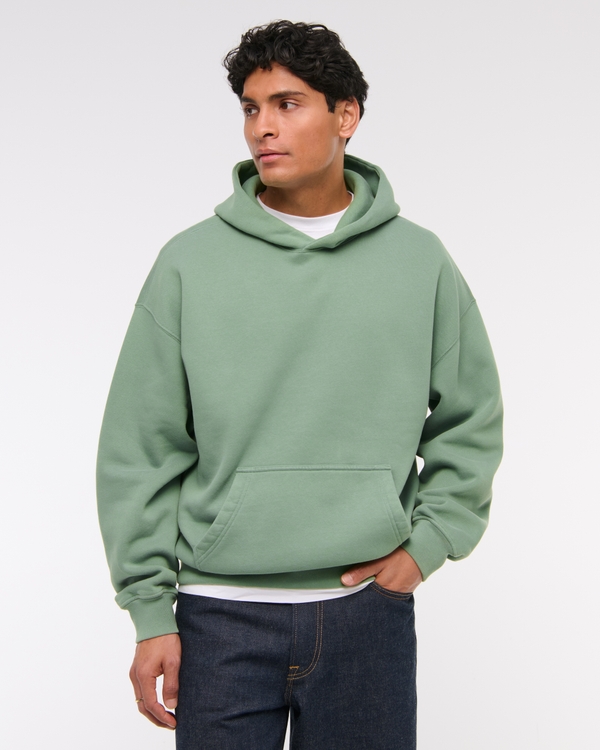Green abercrombie hoodie hotsell