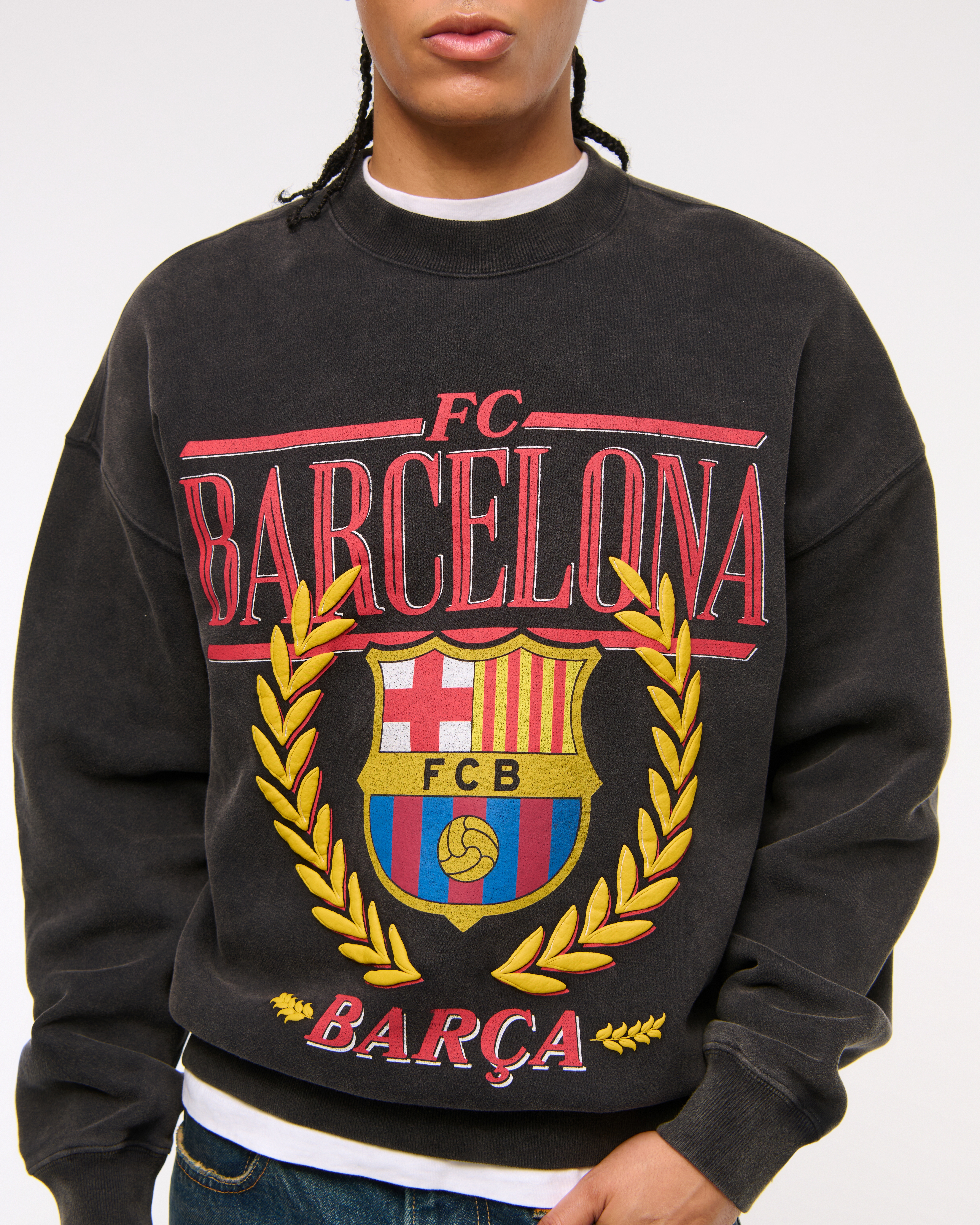 [NG] CROW UNI COOL MAX BARCELONA GRAPHIC H/TEE ★大人気★ Barcelona Training T-Shirt Voice - Yellow/Blue