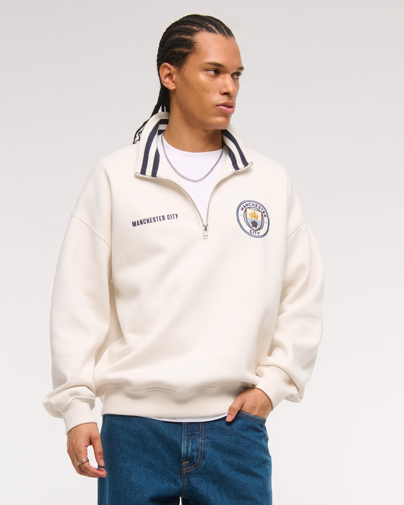 Manchester City FC Graphic Crew Sweatshirt