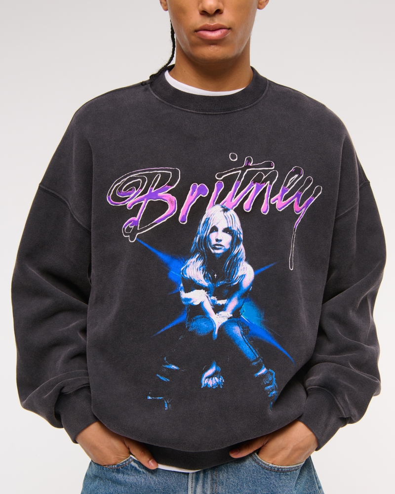 Britney Spears Graphic Crew Sweatshirt