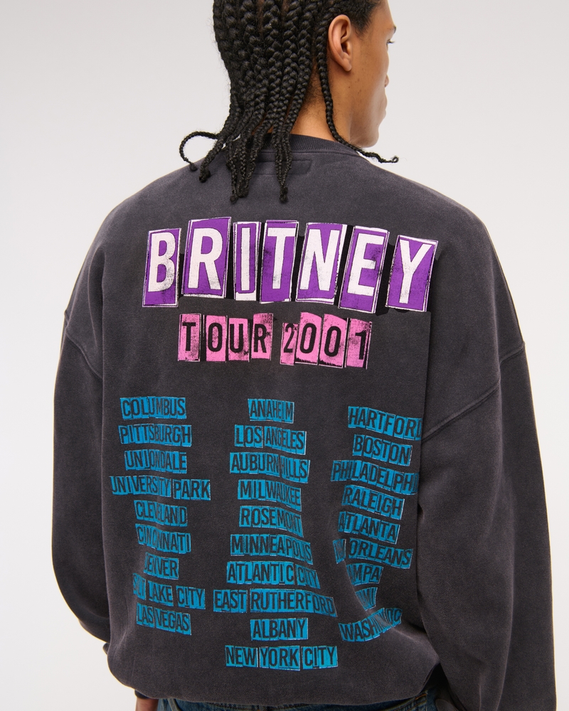 Britney Spears Graphic Crew Sweatshirt