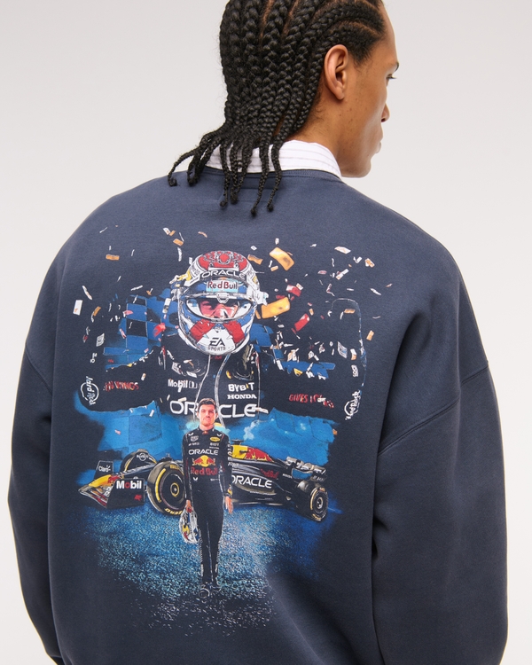Oracle Red Bull Racing Graphic Crew Sweatshirt, Sapphire view 2