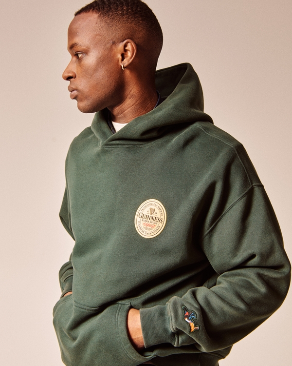 Guinness Graphic Popover Hoodie, Dark Spruce view 1