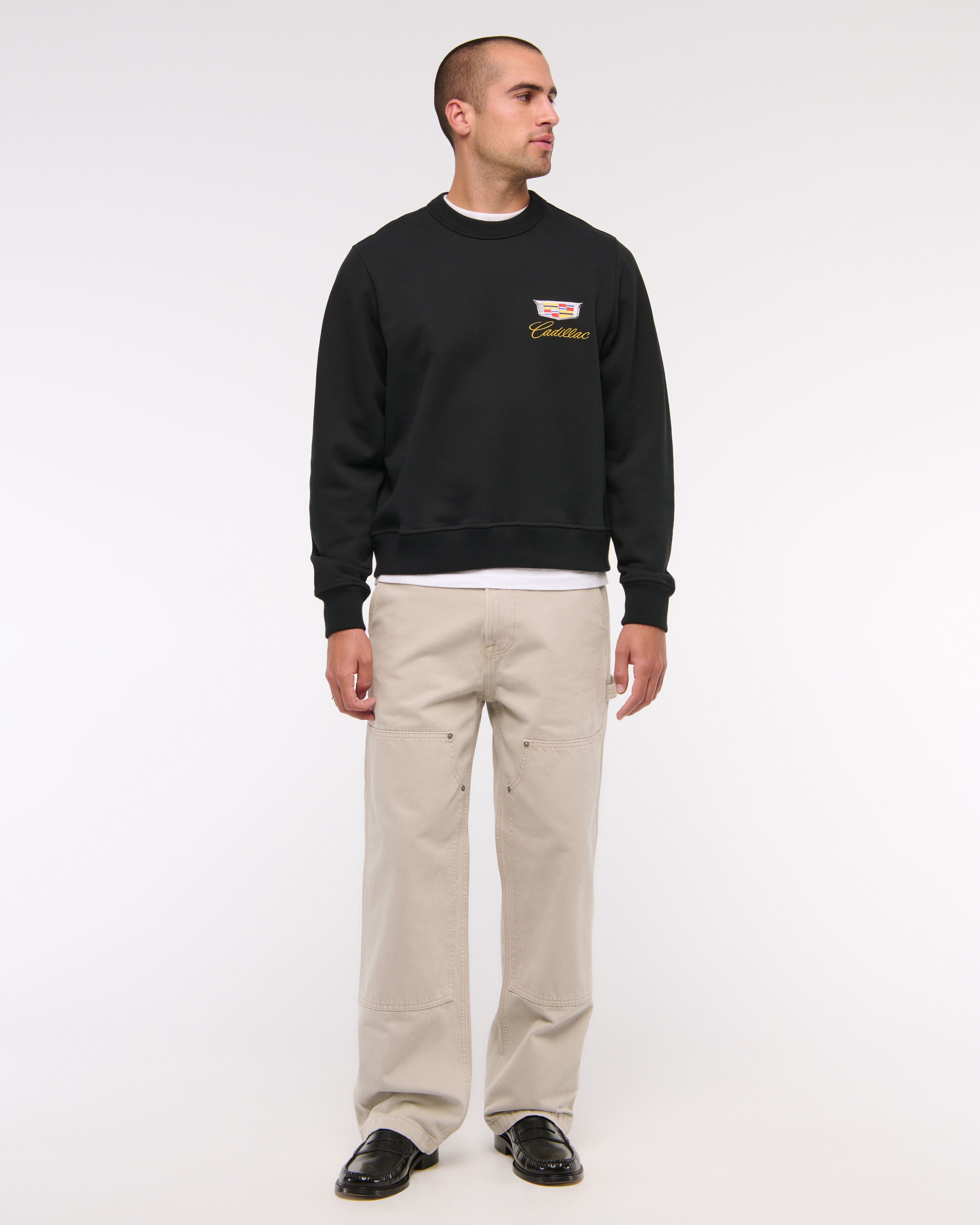 ★Abercrombie & Fitch★キャデラック グラフィックスウェット Men's Cadillac Graphic Crew Sweatshirt | Men's Clearance