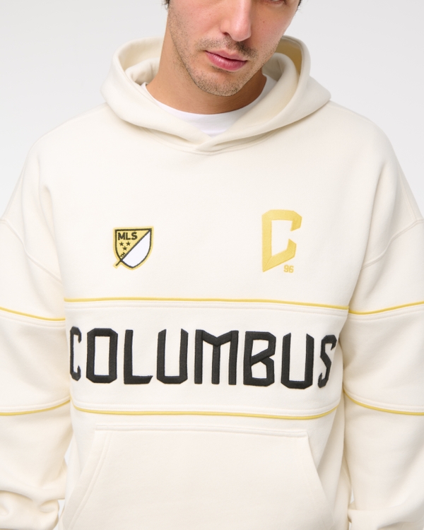Columbus Crew Graphic Popover Hoodie, Cream view 2