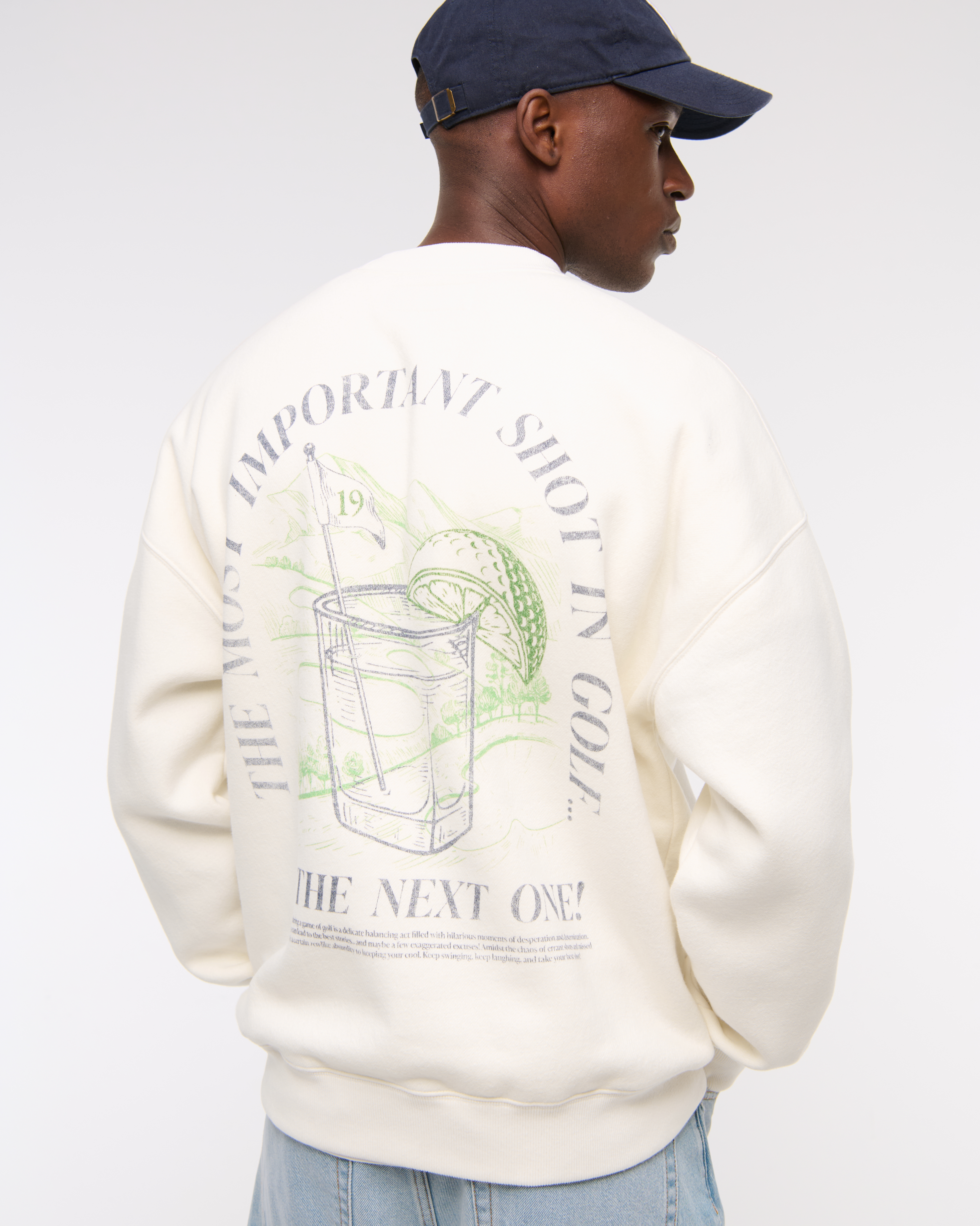 Мужские худи Abercrombie & Fitch Golf Graphic Crew Sweatshirt — фото 3