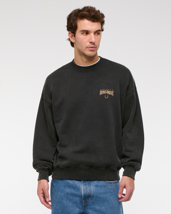 Western Graphic Crew Sweatshirt