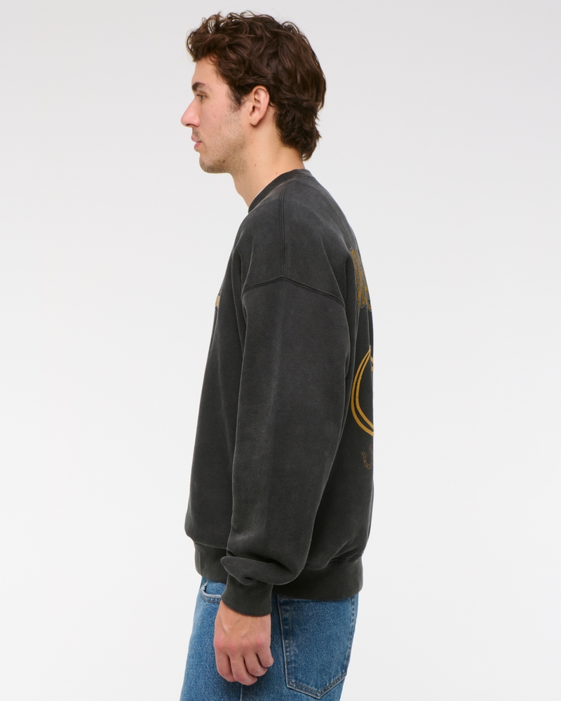 Western Graphic Crew Sweatshirt