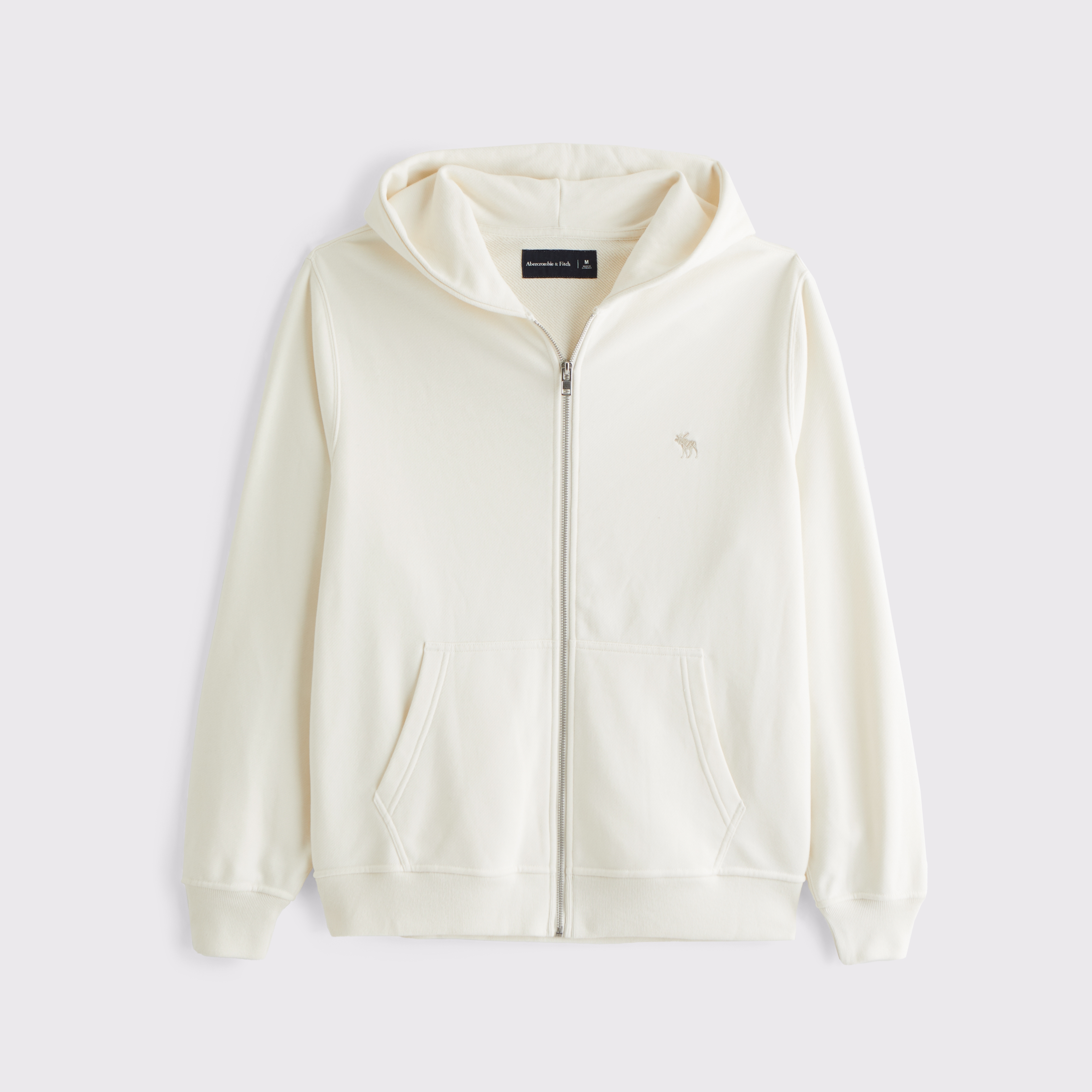 【Abercrombie & Fitch】フレンチテリー フルジップ パーカー メンズ フレンチテリー アイコン フルジップフーディー | メンズ