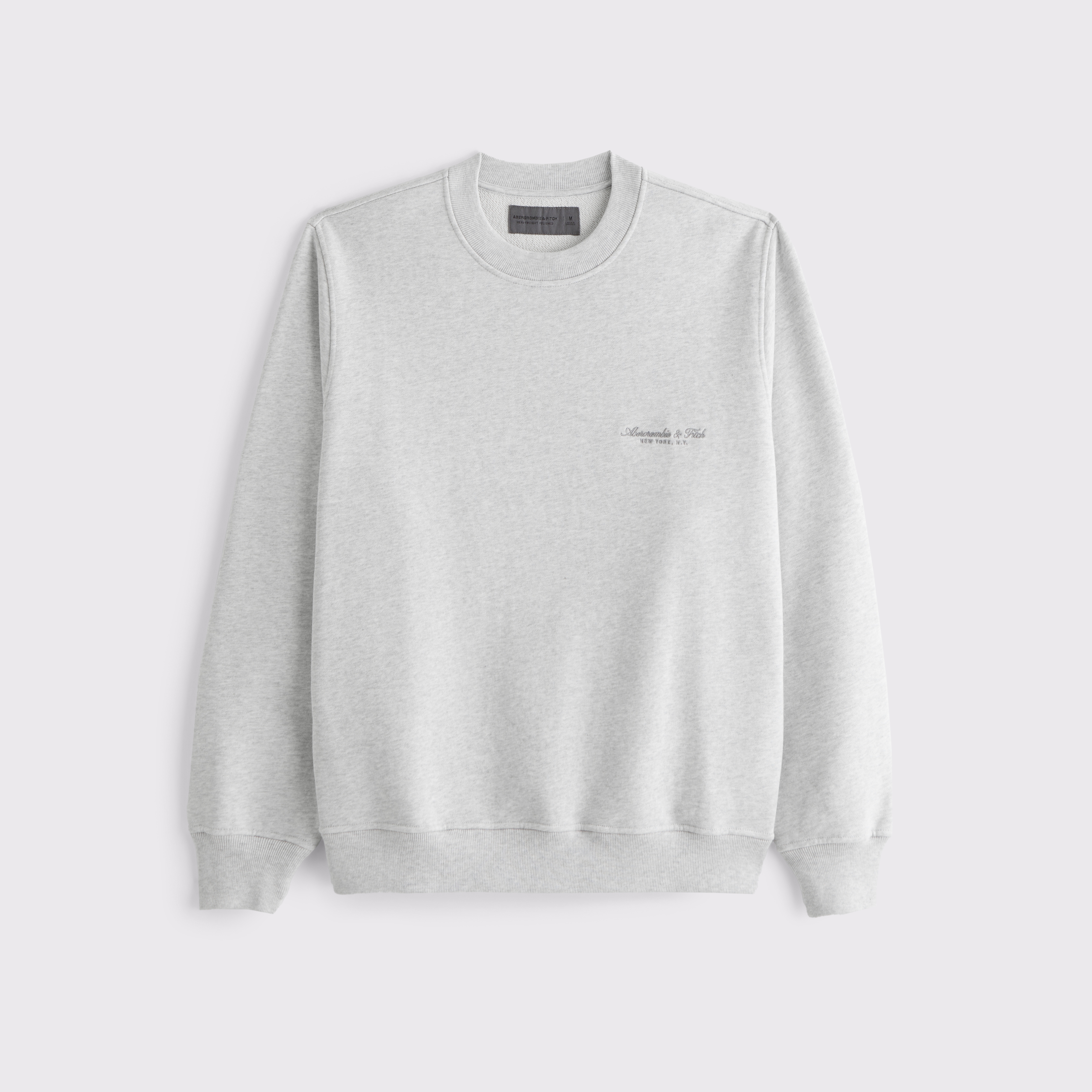 Men's Micro-Logo Crew Sweatshirt | Men's A&F Logo Shop Men's Micro-Logo Crew Sweatshirt | Men's A&F Logo Shop